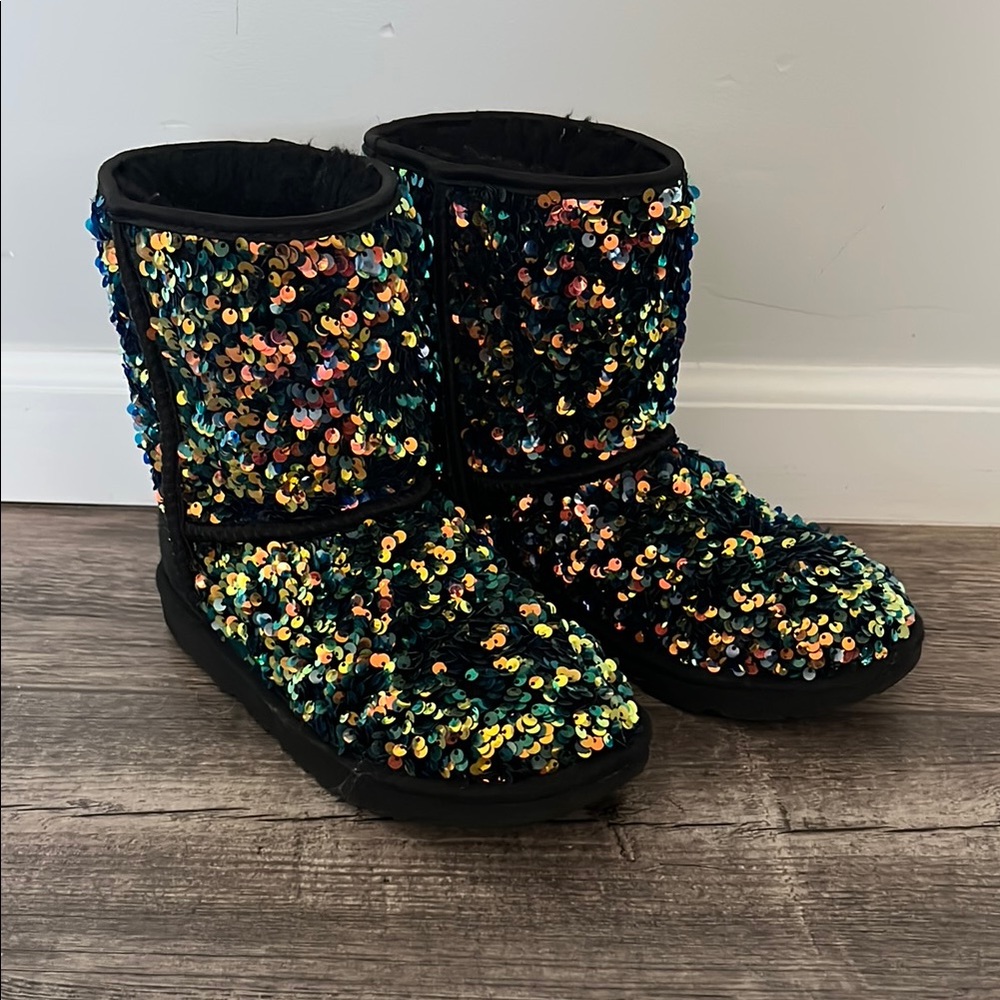UGG Black Sparkling Sequins Boots